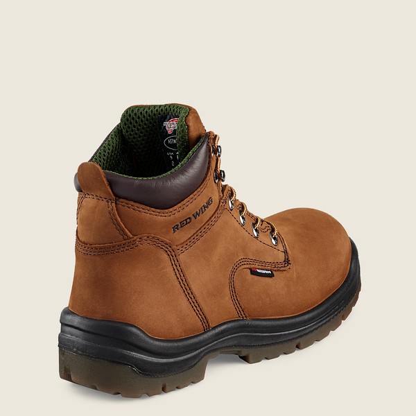 Red Wing Safety Boots King Toe® - 6-Inch Waterproof Toe - Brune - Herre 5817-XQIDW